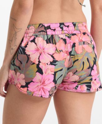 Women's Island Time Floral Print Board Shorts