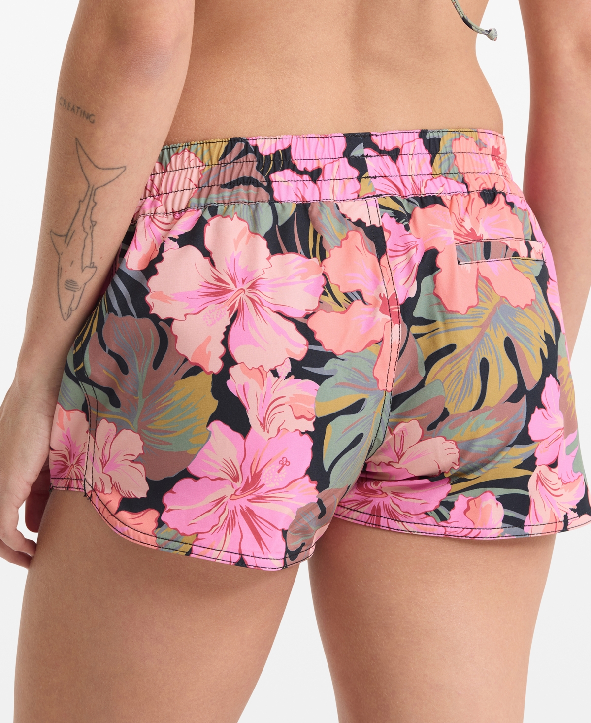 Volcom Women's Island Time Floral Print Board Shorts