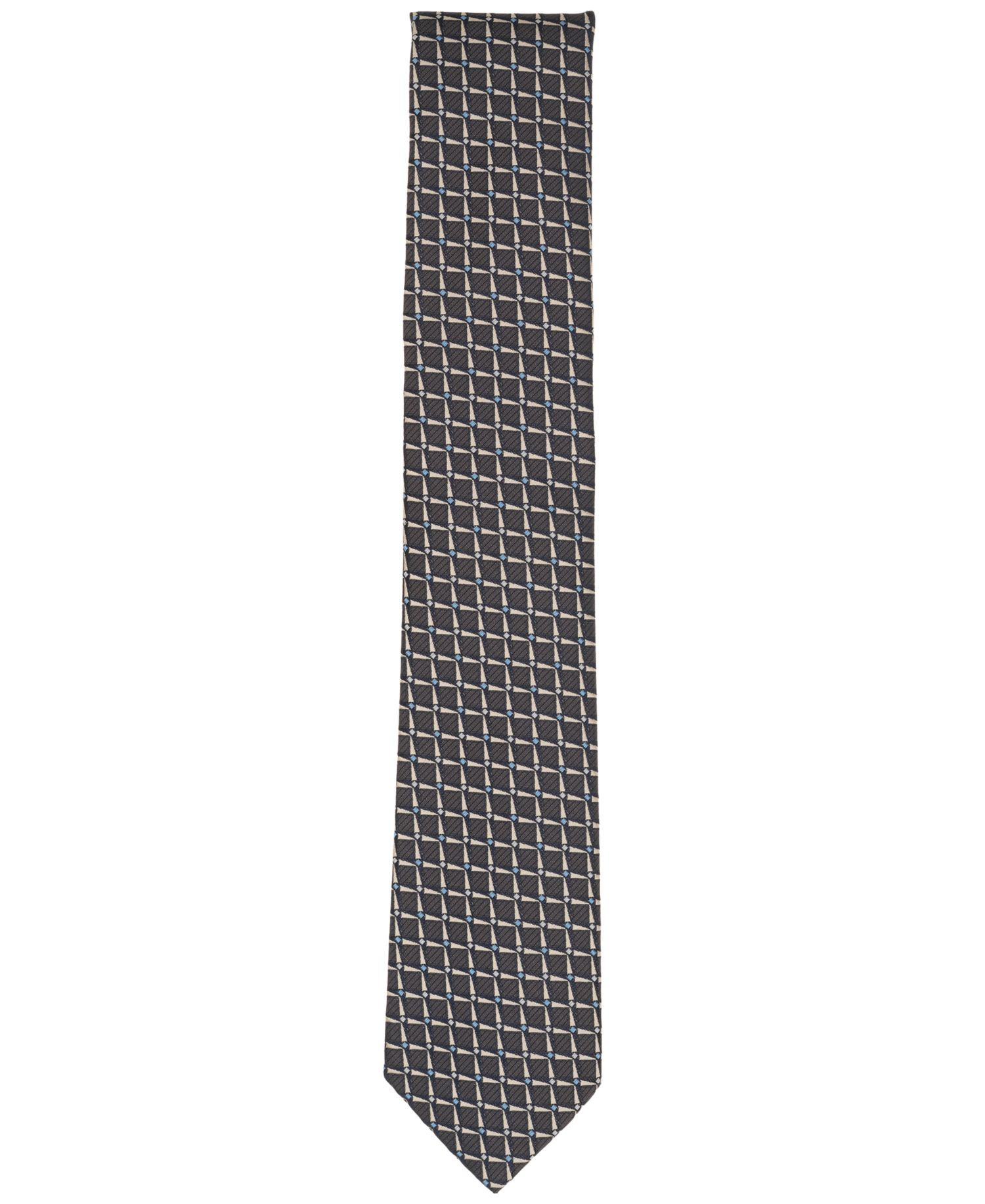 Men's Check Pattern Slim Tie