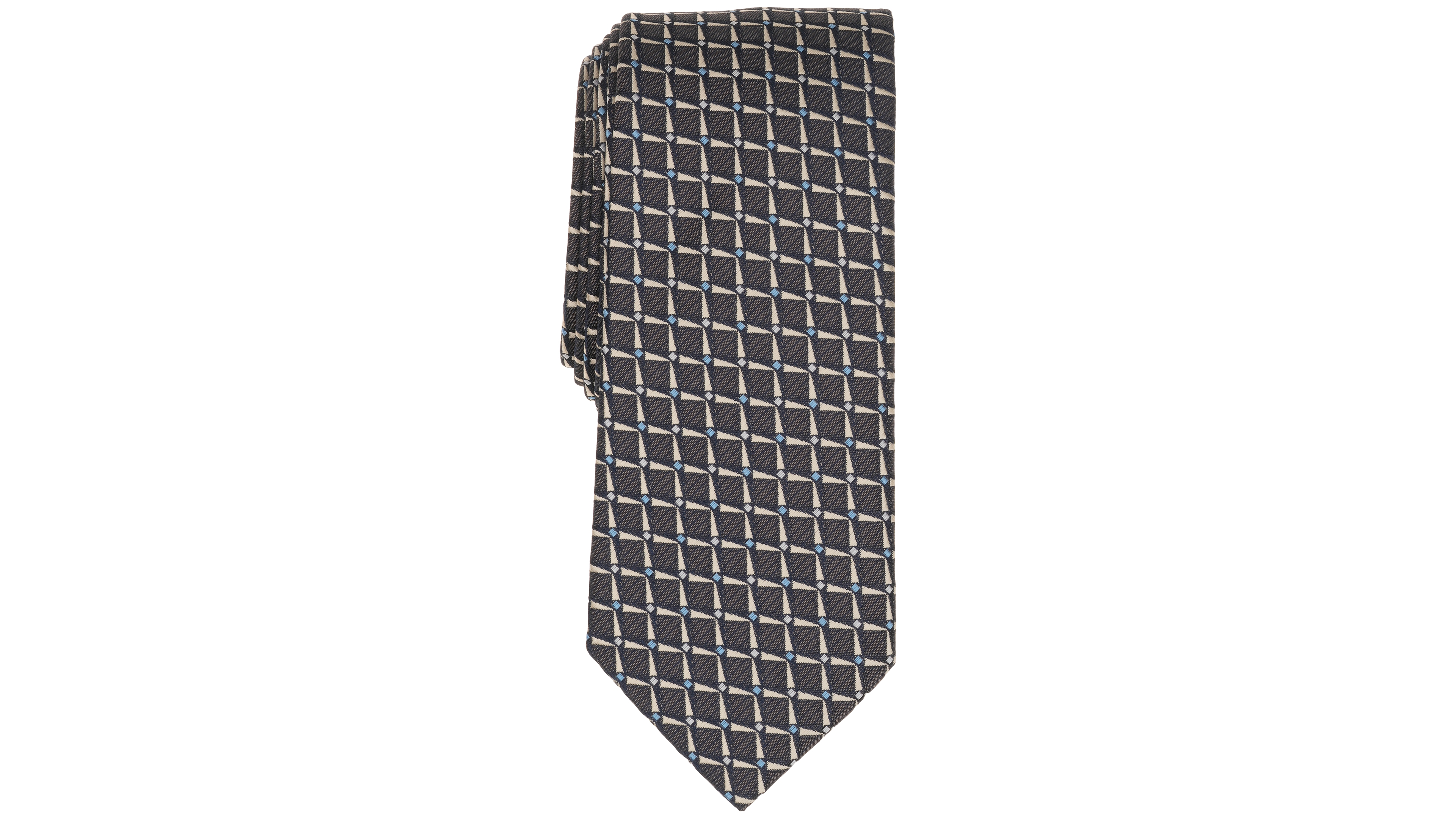 Alfani Men's Check Pattern Slim Tie, Macy's Exclusive