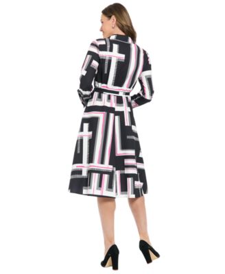 Petite Long-Sleeve Short Shirt Dress