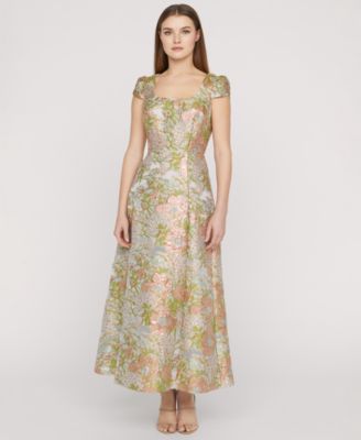 Women's Ruthanne Tulip-Petal-Sleeve Ankle Gown