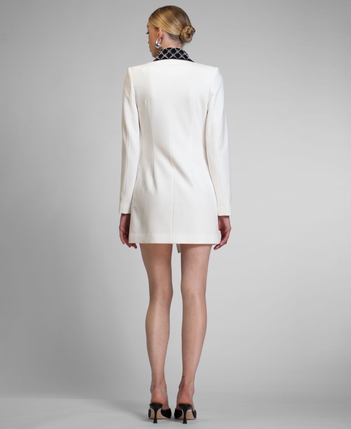 Rachel Roy Women's Johnny Beaded Lapel Mini Blazer Dress