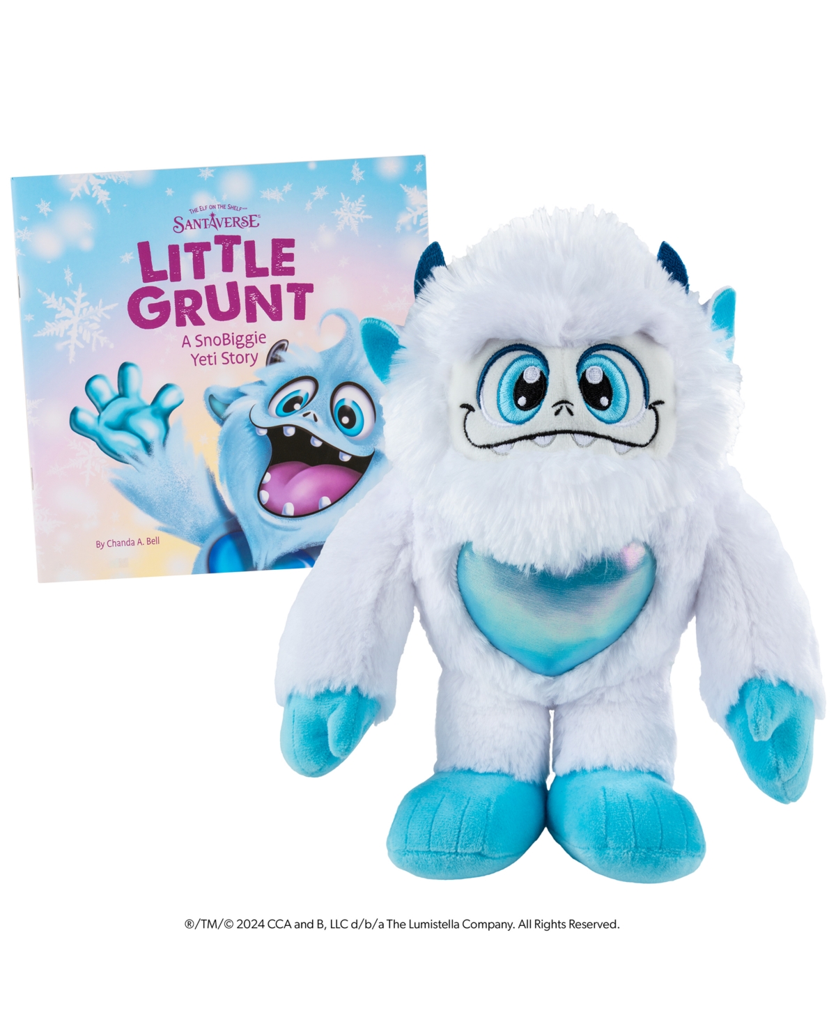 Elf On The Shelf Little Grunt Yeti Plush Toy And Book In Multi