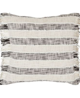 Ariel Fringe Stripe Decorative Pillow, 20" x 20"