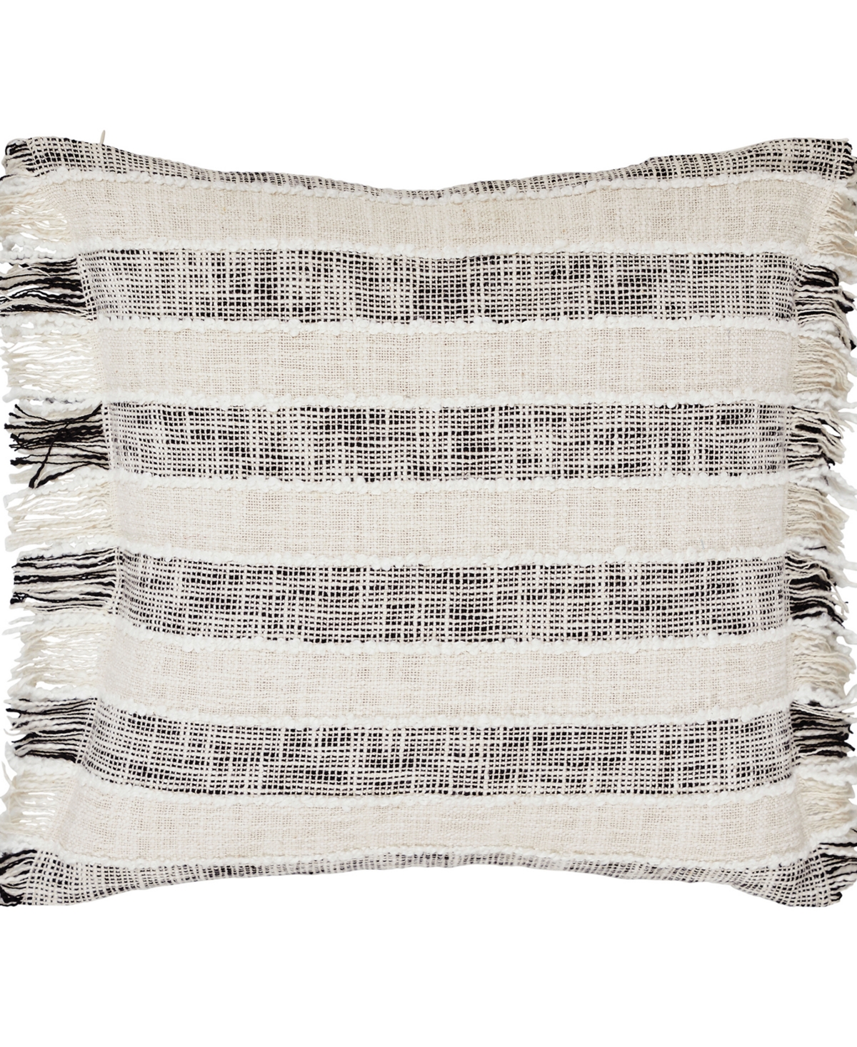 Tahari Home Ariel Fringe Stripe Decorative Pillow, 20" x 20"