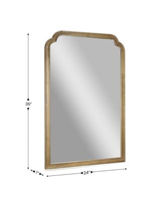 Julien Wall Mirror with Solid Wood Frame and Silver Backed Glass for Clarity for Entryways, Dining Rooms & More