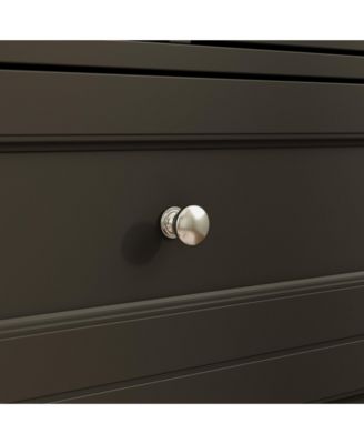 1pcs Chest of Drawers, Dresser with 3 Drawers, 4 Shelves and 2 Doors Changing Table