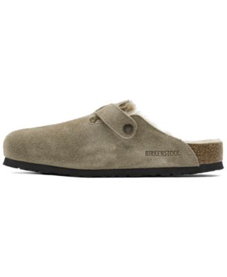 Men's Boston Shearling Suede Leather Clogs from Finish Line