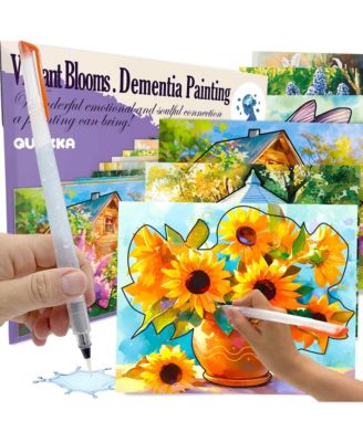 Water Painting Dementia Activities for Seniors – Vibrant Blooms – Alzheimers Products