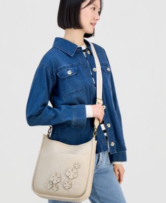 Applique Floral Dip Crossbody Bag, Macy's Exclusive