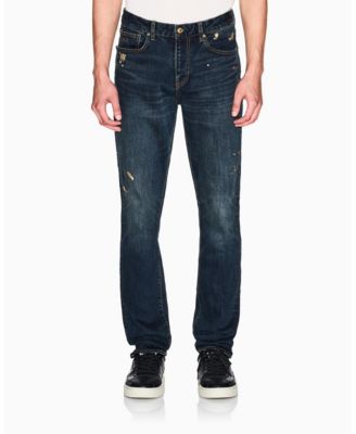 A|X Armani Exchange - Men's J14 Slim Gold Splatter Jeans