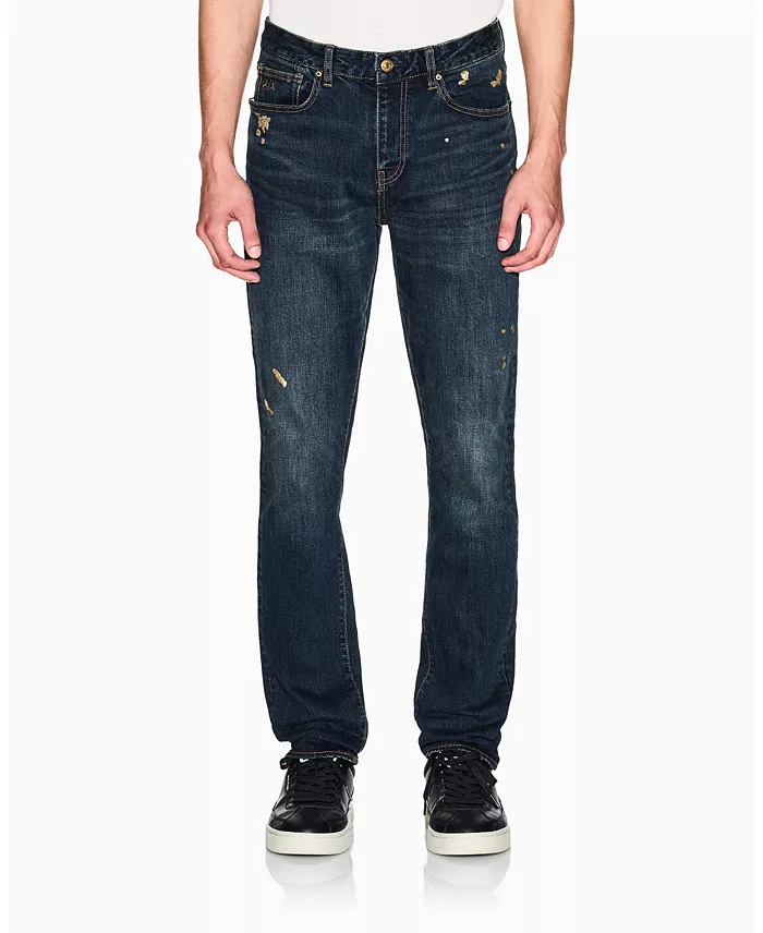 Men's J14 Slim Gold Splatter Jeans