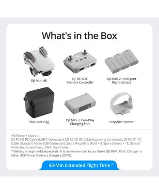 Mini 4K Drone Fly More Combo + 64GB Micro Memory Card + Landing Pad