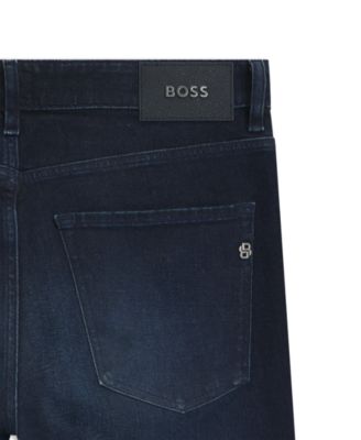 Men's Dark-Blue Stretch Denim Delaware Slim-Fit Jeans
