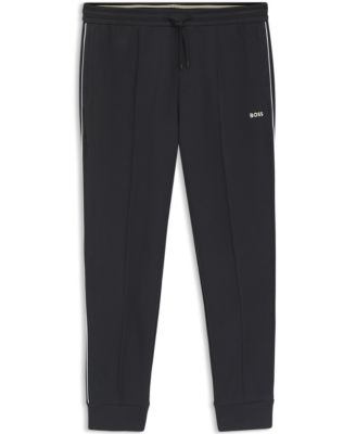 Men's Piped-Detail Cotton-Blend Tracksuit Bottom Pants
