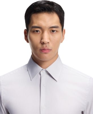 Men's Italian-Made Structured Cotton Slim-Fit Dress Shirt
