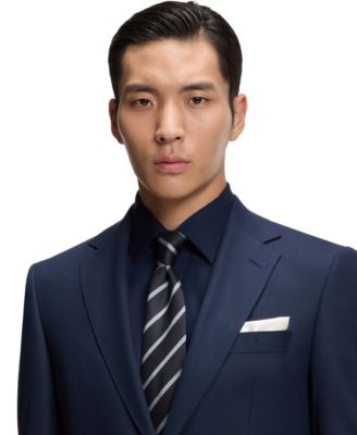 Men's Diagonal Stripe Silk-Blend Tie