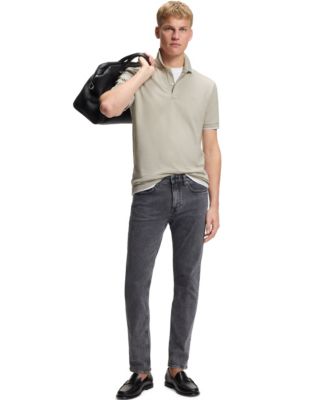 Men's Stretch-Cotton Piqu&eacute; Slim-Fit Polo Shirt