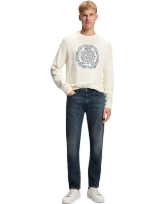 Men's Blue Comfort-Stretch Denim Maine Regular-Fit Jeans