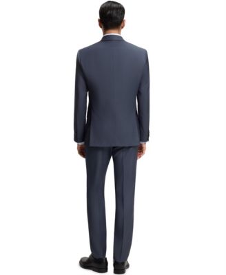 Men's Two-Piece Slim-Fit Patterned Virgin Wool Suit