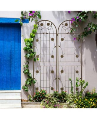 Metal Garden Trellis 71" Climbing Plant Support