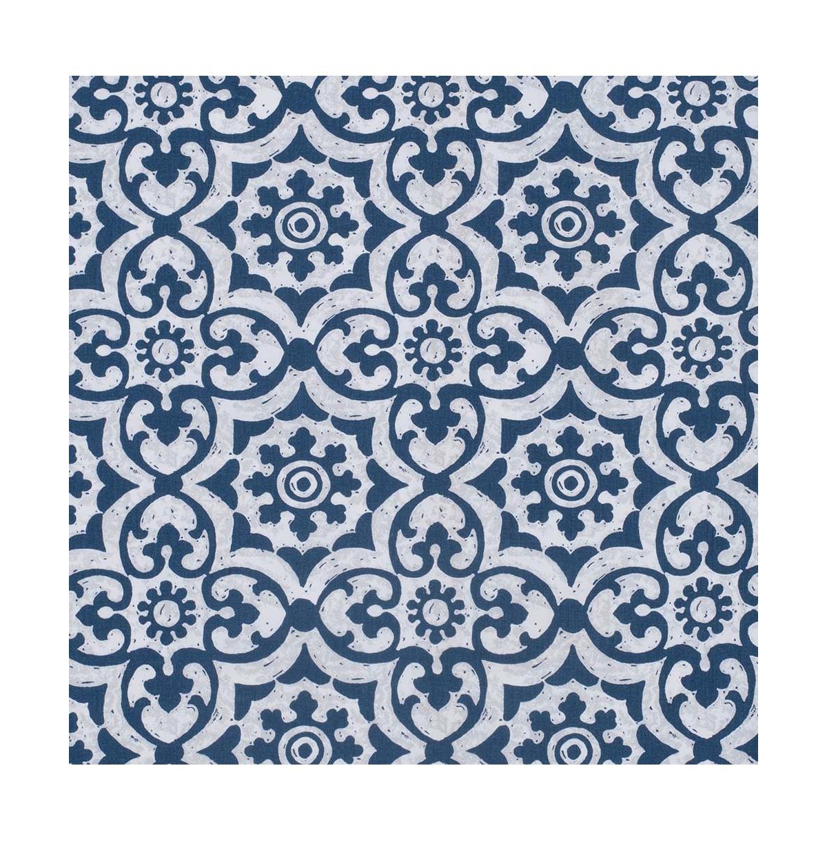 Ellis Curtain Athens Printed Tile Design on a Ground 3" Rod Pocket Premium Tailored Pairs