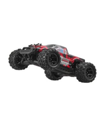 RC Car 1:18, 4WD Off-Road Truck 36 km/h with 45° Wheelie & 2 Batteries, High-Speed Racing Toy for Kids 8+, IPX4