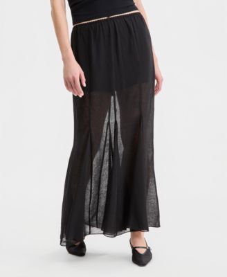 Women's Godet Maxi Skirt