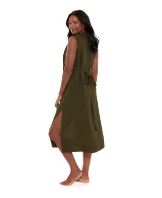 Women's Pleated Coverup Beach Dress