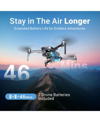 Drone with 4K UHD Camera for Adults, " Touch Screen Remote, Auto Return, Wind Resistance, Battery for 23 Mins Flight Time, Intelligent Flight
