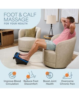 Foot Massager for Neuropathy - Heated Calf & Foot Therapy, Blood Revitalization