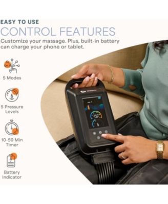 Air Compression Leg Massager for Circulation, Pain Relief, and Recovery - Covers Legs, Calf, Thigh, and Foot