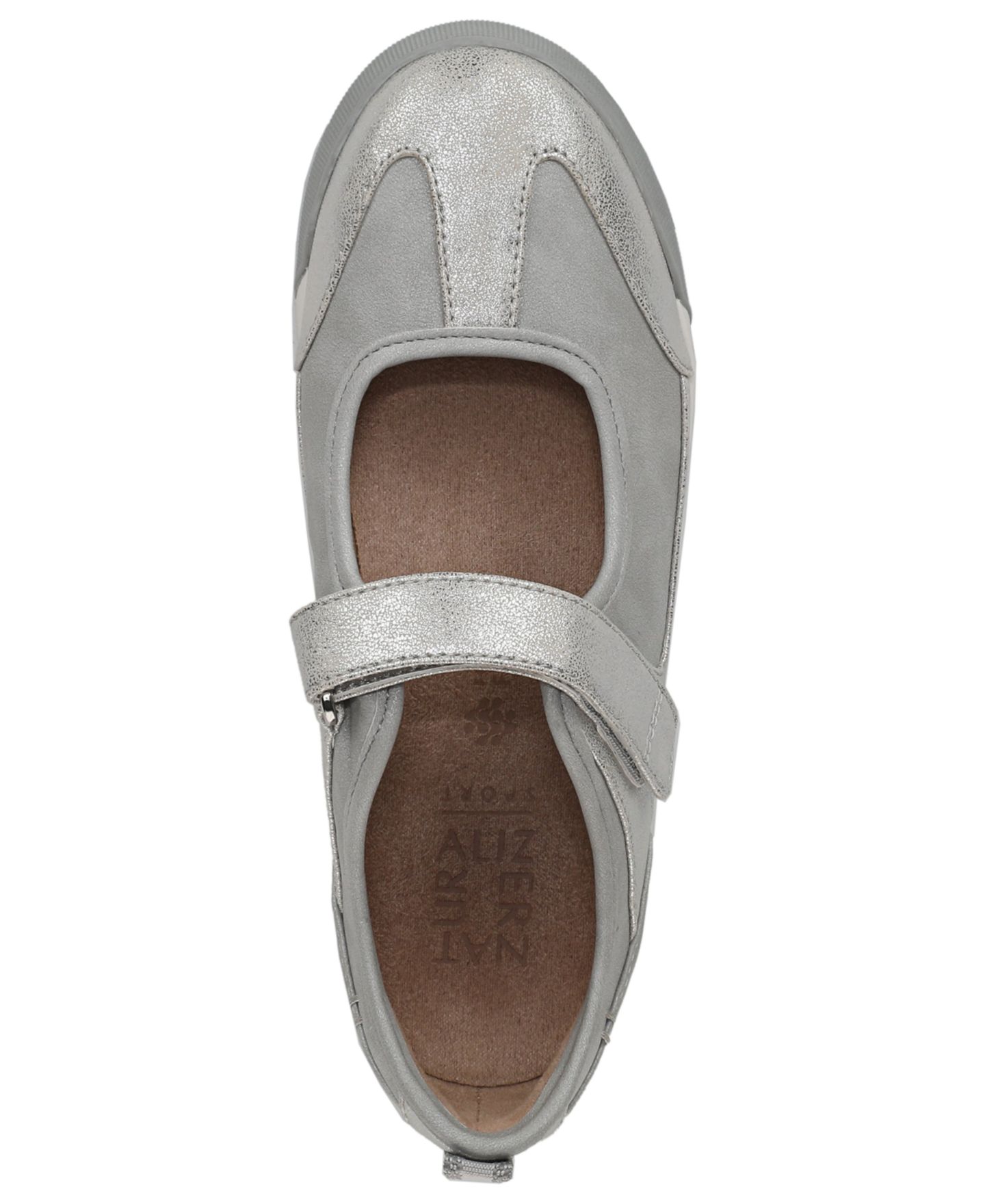 Женские кроссовки Naturalizer Greta Slip On Sneaker, цвет: Серый / Серебряная искусственная кожа — фото 4