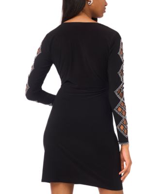 Women's Faraj Sleeve Faux Wrap Dress