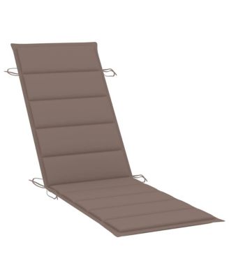 Patio Sun Lounger Natural wood Solid acacia wood Double