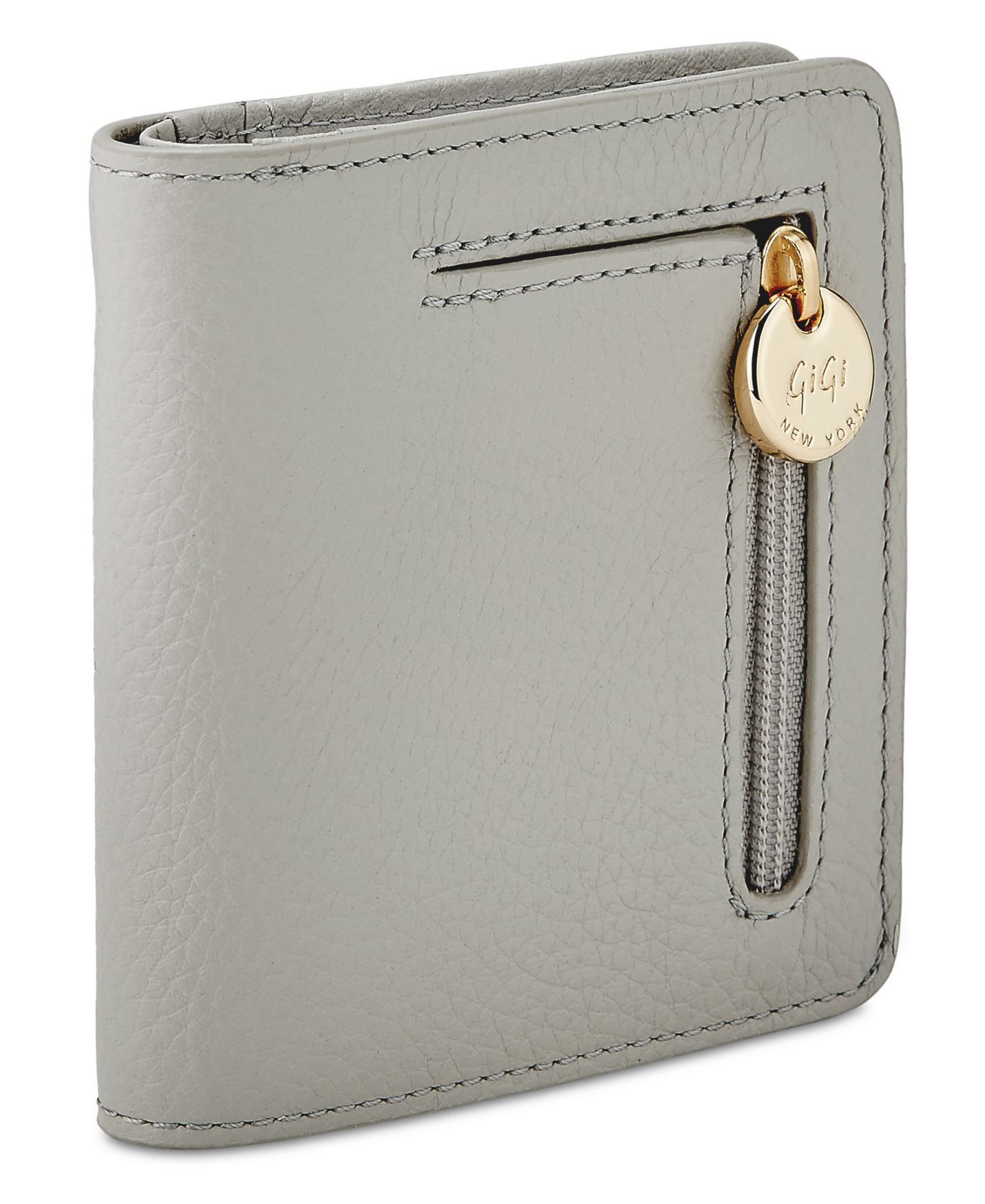 Кошелёк GiGi New York Mini Fold Over Wallet, цвет: Устричный — фото 2