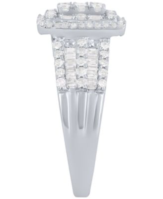 White Diamond Ring (1 ct. t.w.) in 10k White Gold