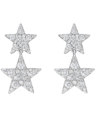 White Diamond Earrings (1 ct. t.w.) in 10k White Gold