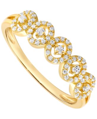 White Diamond Ring (1/5 ct. t.w.) in 10k Yellow Gold (also in 10k White Gold)
