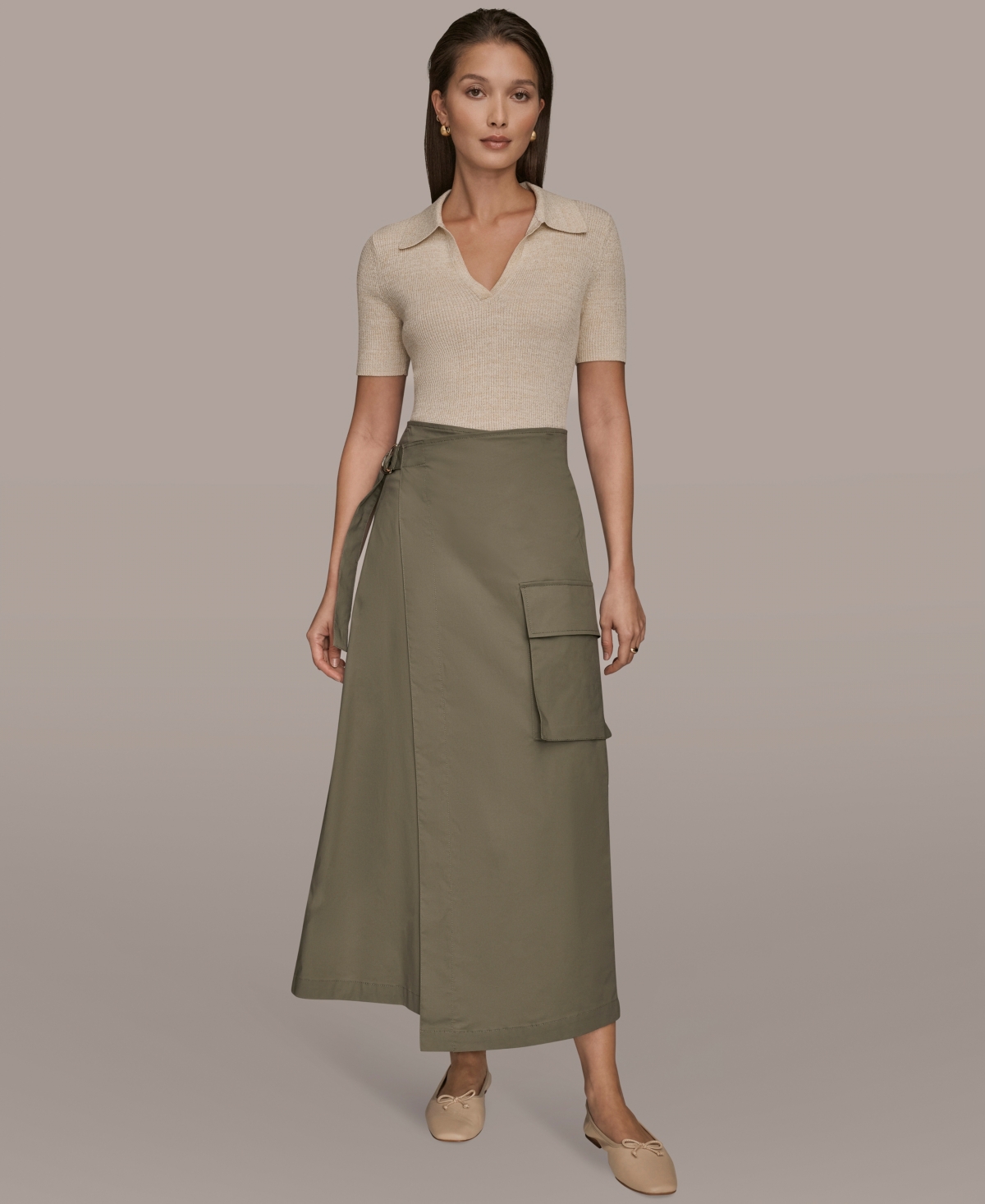 Donna Karan Weekend Women's Asymmetrical Wrap Skirt