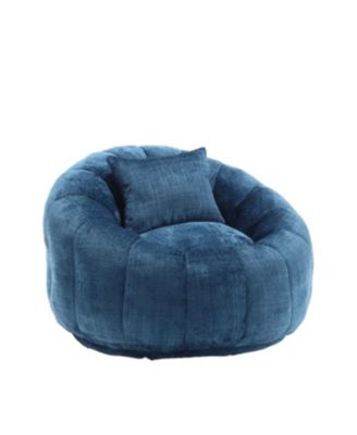 Modern Bean Bag Chair with Ottoman for Adults