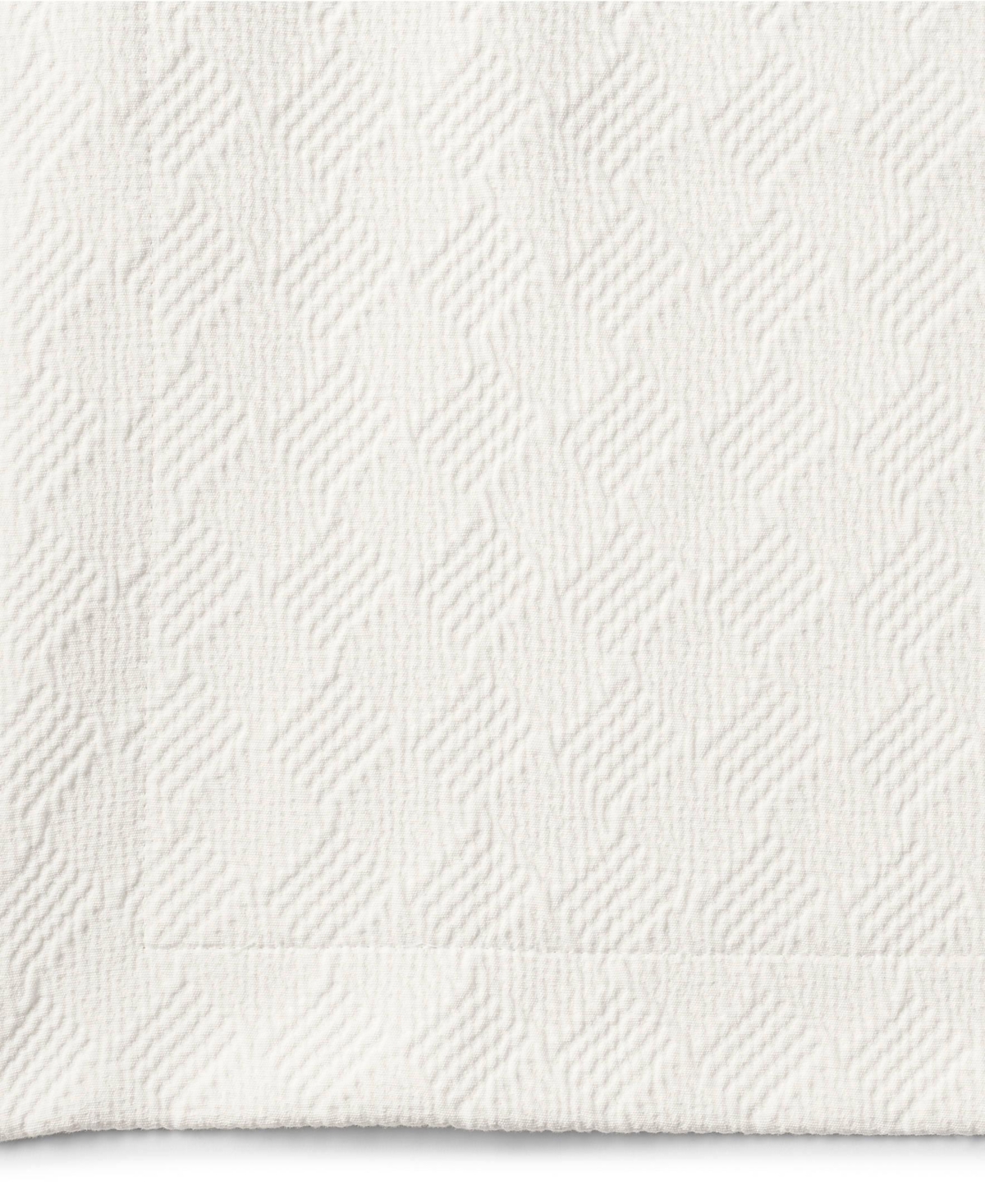 Lands' End Basketweave Cotton Matelasse Pillow Sham