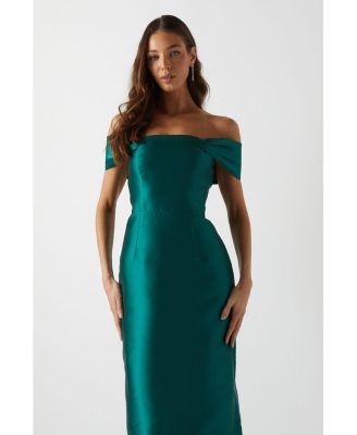 Women's Honoured Twill Bardot Maxi Dress