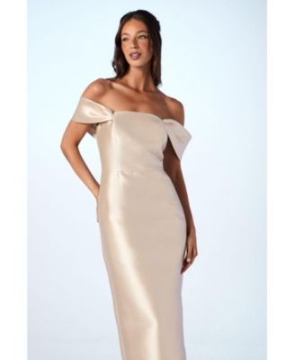 Women's Honoured Twill Bardot Maxi Dress
