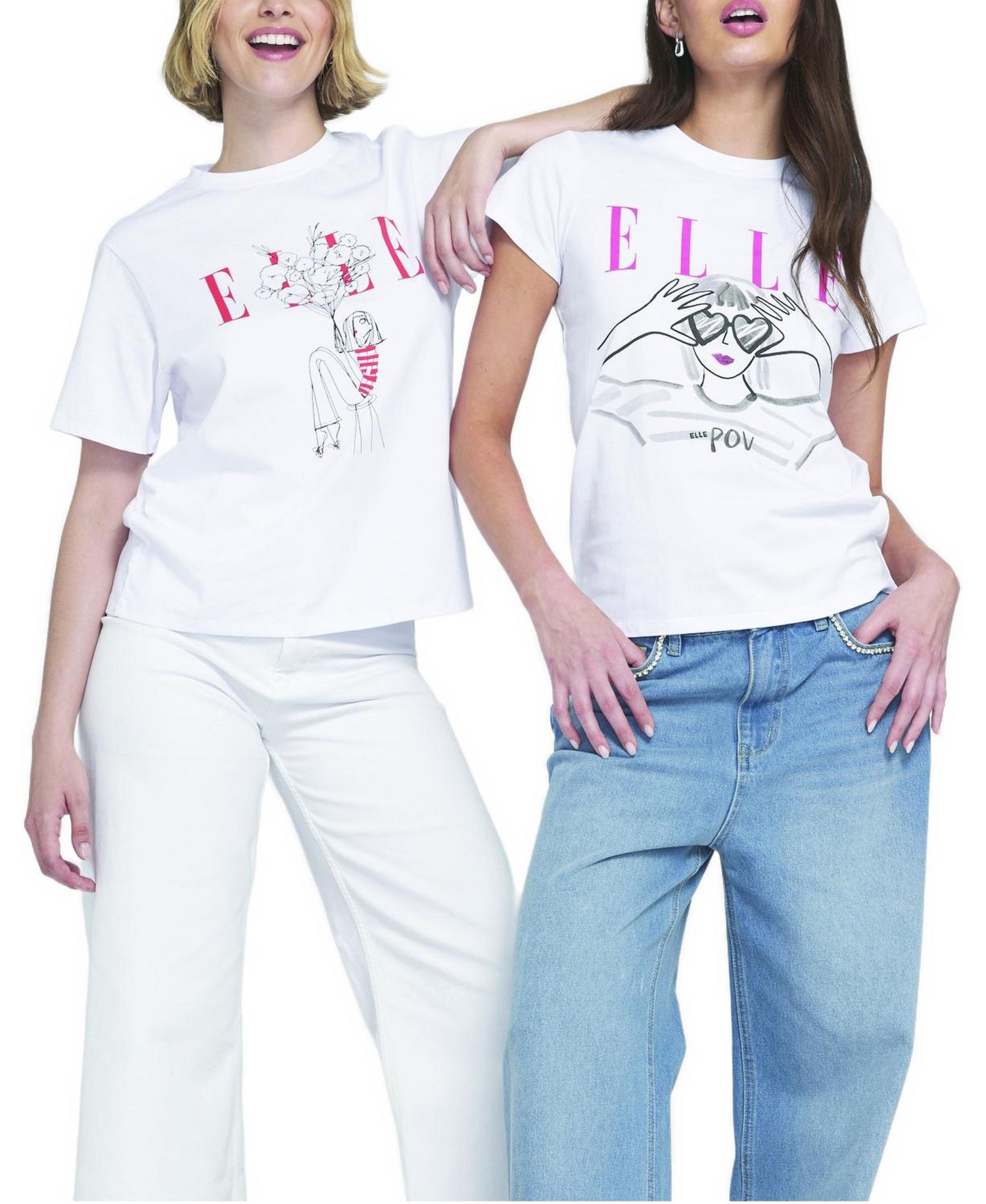 Women's Heart Eyes Graphic Tee T-Shirt