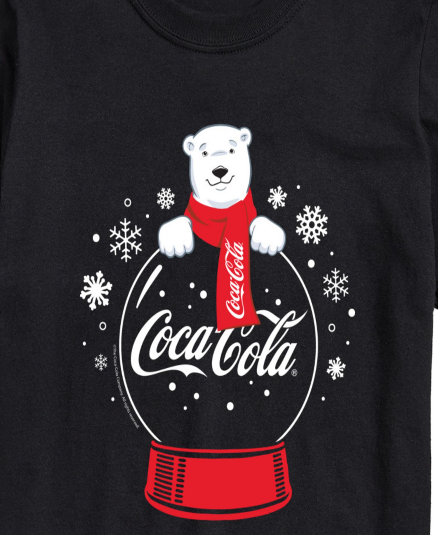 Men's Coca-Cola Polar Bear Snowglobe Short-Sleeve Graphic T-Shirt