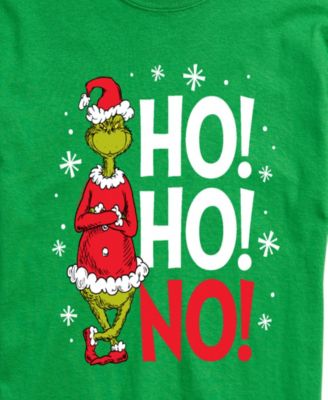 Men's The Grinch Ho Ho No Graphic Short-Sleeve T-Shirt