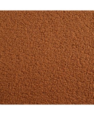 Streamdale 83.86" 3-Seater Sofa, Curved Armrest, Teddy Velvet, Solid Wood Legs & Frame, Green