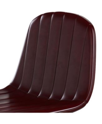 Streamdale Modern Swivel Bar Stools with Back Support, Dark Brown (Set of 2